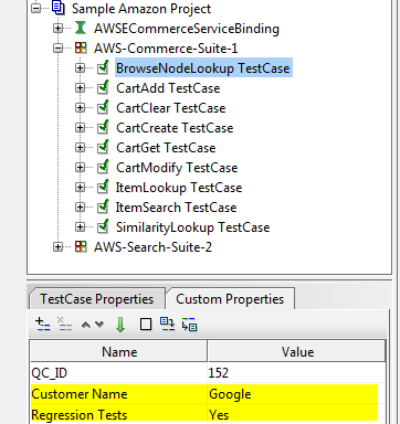 TestCase custom properties example