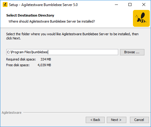 Specify installation directory