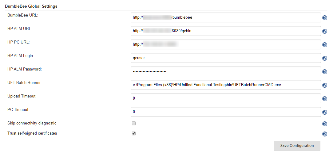 Bumblebee plugin configuration